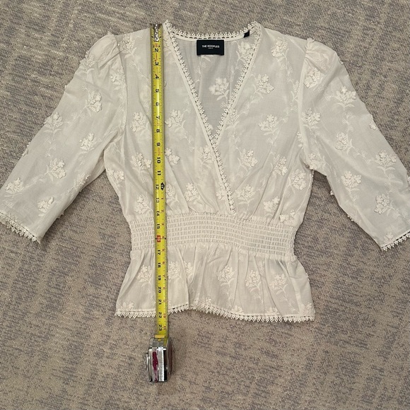 The Kooples 3/4 sleeve v-neck blouse. - Picture 11 of 12